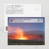 UNESCO - Hawaii Volcanoes - Mauna Loa en Kīlauea Briefkaart (Voorkant / Achterkant)