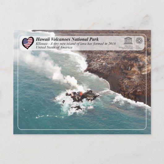 UNESCO - Hawaii Volcanoes NP - Kīlauea Briefkaart (Voorkant)