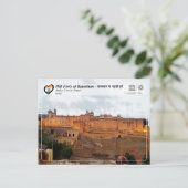 UNESCO - Hill Forts of Rajasthan - Amber Fort Briefkaart (Staand voorkant)