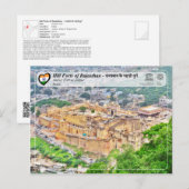 UNESCO - Hill Forts of Rajasthan - Amber Fort Briefkaart (Voorkant / Achterkant)