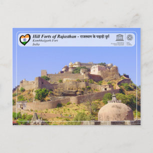 UNESCO, Hill Forts of Rajasthan - Kumbhalgarh Fort Briefkaart