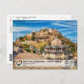 UNESCO, Hill Forts of Rajasthan - Kumbhalgarh Fort Briefkaart (Voorkant / Achterkant)