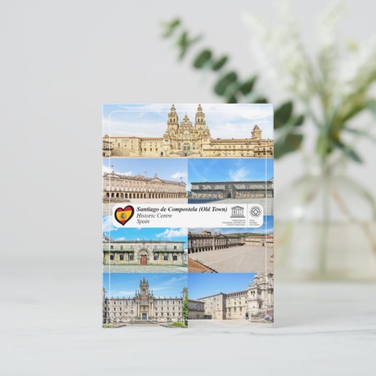 UNESCO Historisch Centrum van Santiago de Composte Briefkaart (Staand voorkant)