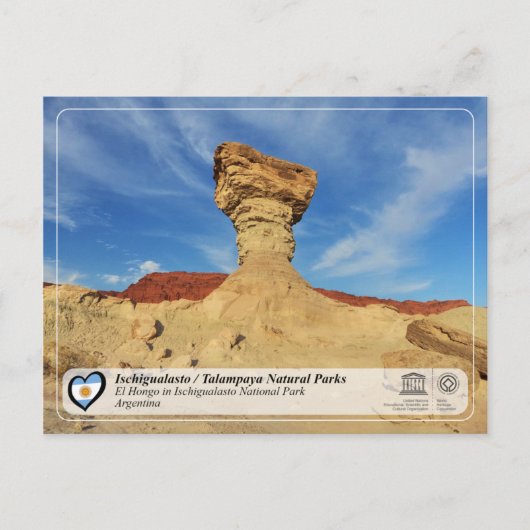 UNESCO - Ischigualasto / Talampaya Natural Parks Briefkaart (Voorkant)