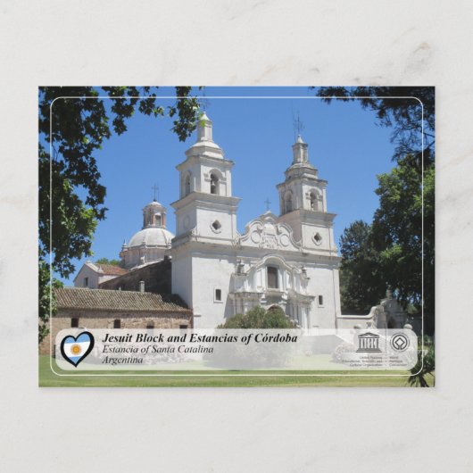 UNESCO - Jesuit Block en Estancias van Córdoba Briefkaart (Voorkant)
