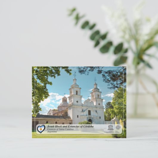 UNESCO - Jesuit Block en Estancias van Córdoba Briefkaart (Staand voorkant)