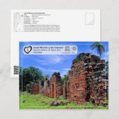 UNESCO - Jesuit-missies van de Garanis Briefkaart (Voorkant / Achterkant)