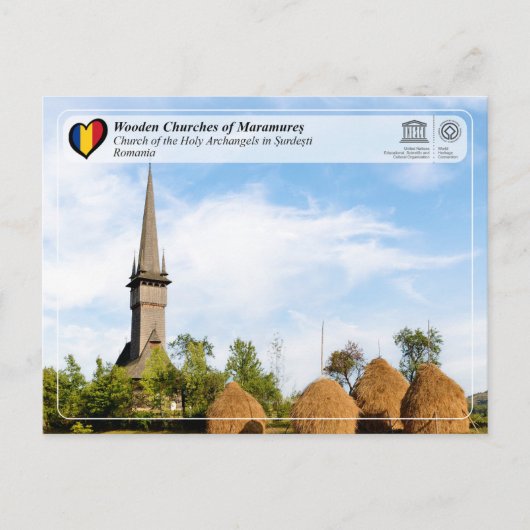 UNESCO Kerk van de Heilige Aartsengelen in Surdest Briefkaart (Voorkant)