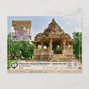 UNESCO Khajuraho Group of Monuments - Nandi Temple Briefkaart