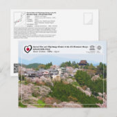 UNESCO - Kii Mountain Range - Mount Yoshino Briefkaart (Voorkant / Achterkant)