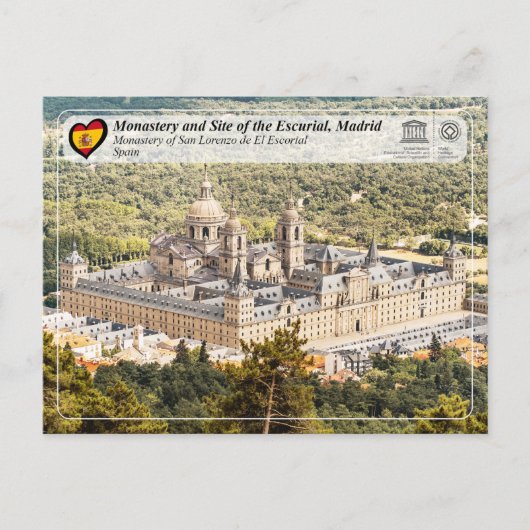 UNESCO - Klooster van San Lorenzo de El Escorial Briefkaart (Voorkant)