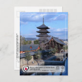 UNESCO Kyoto Kyo-o-gokoku-ji (To-ji) 教 国 寺 (東 寺) Briefkaart (Voorkant / Achterkant)