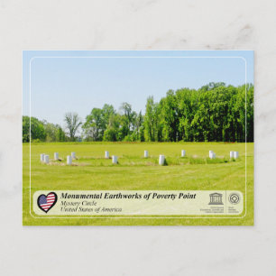UNESCO - Monumental Earthworks of Poverty Point Briefkaart
