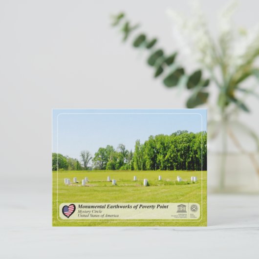 UNESCO - Monumental Earthworks of Poverty Point Briefkaart (Staand voorkant)