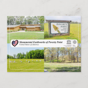 UNESCO - Monumental Earthworks of Poverty Point Briefkaart