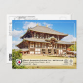 UNESCO - Monumenten van Ancient Nara - Tôdai-ji Briefkaart (Voorkant / Achterkant)