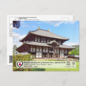 UNESCO - Monumenten van Ancient Nara - Tôdai-ji Briefkaart (Voorkant / Achterkant)