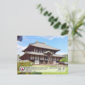 UNESCO - Monumenten van Ancient Nara - Tôdai-ji Briefkaart (Staand voorkant)