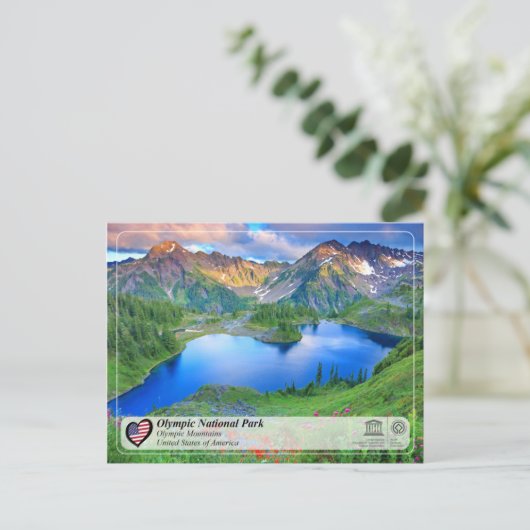 UNESCO - Nationaal park van de Olympische Spelen Briefkaart (Staand voorkant)