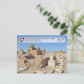 UNESCO - Nubian Monuments - Aswan Fatimid-begraafp Briefkaart (Staand voorkant)