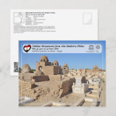 UNESCO - Nubian Monuments - Aswan Fatimid-begraafp Briefkaart (Voorkant / Achterkant)