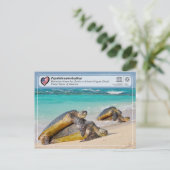 UNESCO - Papahānaumokuākea - Franstalige voetbalsc Briefkaart (Staand voorkant)