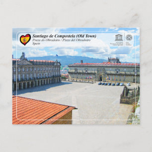UNESCO - Plaza del Obradoiro / Praza do Obradoiro Briefkaart