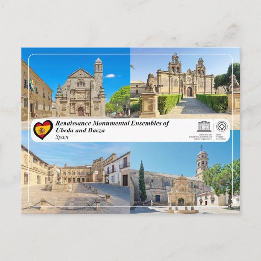 UNESCO - Renaissance ensembles van Úbeda en Baeza Briefkaart (Voorkant)