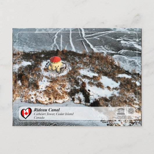 UNESCO - Rideau Canal - Cathcart Tower, Cedar I. Briefkaart (Voorkant)