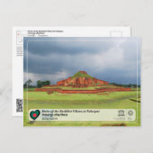 UNESCO - Ruïnes van de boeddhistische vihara in Pa Briefkaart (Voorkant / Achterkant)