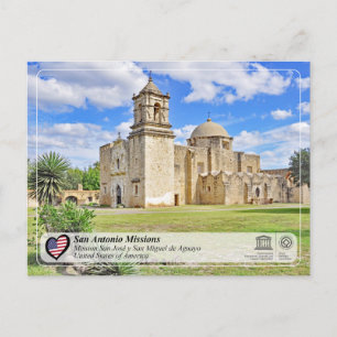 UNESCO - San Antonio - Mission San José Briefkaart