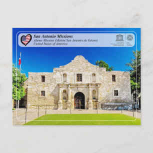 UNESCO - San Antonio - Mission Valero Briefkaart