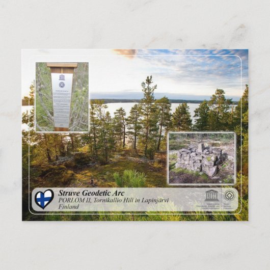UNESCO Struve Geodetic Arc - PORLOM II Tornikallio Briefkaart (Voorkant)