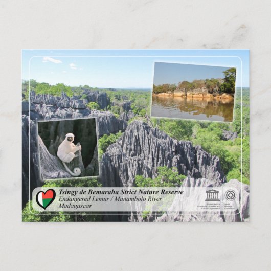 UNESCO - Tsingy de Bemaraha Strict Nature Reserve Briefkaart (Voorkant)