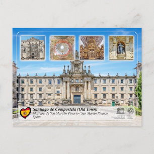 UNESCO UHS - Mosteiro de San Martiño Pinario Briefkaart
