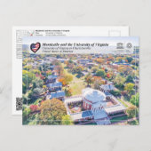 UNESCO - University of Virginia in Charlottesville Briefkaart (Voorkant / Achterkant)