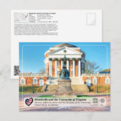 UNESCO - University of Virginia in Charlottesville Briefkaart (Voorkant / Achterkant)