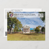 UNESCO - University of Virginia in Charlottesville Briefkaart (Voorkant / Achterkant)