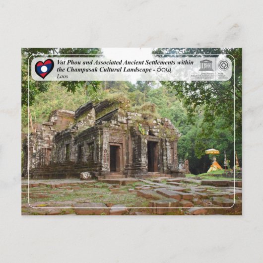 UNESCO - Vat Phou and Champasak Cultural Landscape Briefkaart (Voorkant)