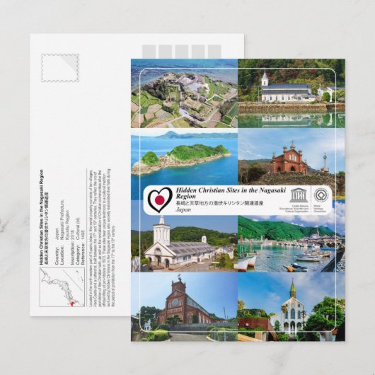 UNESCO - Verborgen Christelijke locaties in de reg Briefkaart (Voorkant / Achterkant)