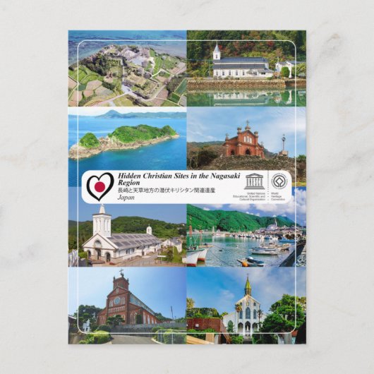 UNESCO - Verborgen Christelijke locaties in de reg Briefkaart (Voorkant)