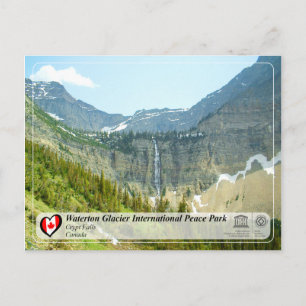 UNESCO - Waterton Glacier International Peace Park Briefkaart