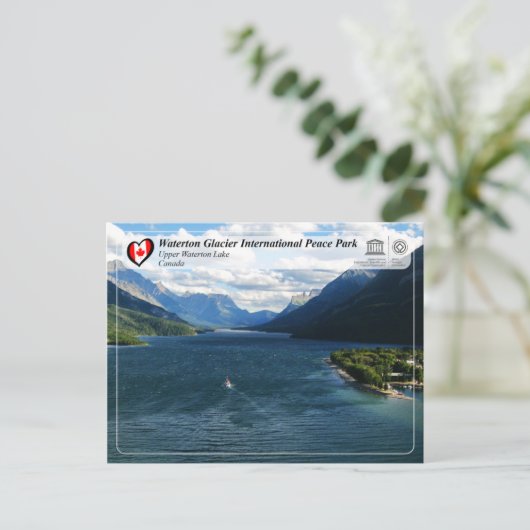 UNESCO - Waterton Glacier International Peace Park Briefkaart (Staand voorkant)