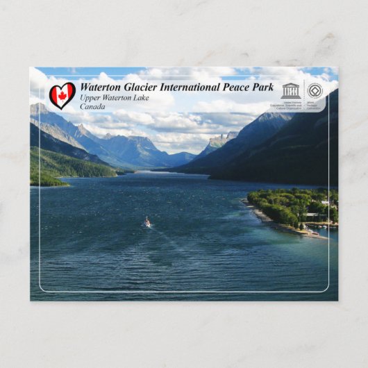 UNESCO - Waterton Glacier International Peace Park Briefkaart (Voorkant)