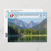 UNESCO - Waterton Glacier International Peace Park Briefkaart (Voorkant / Achterkant)