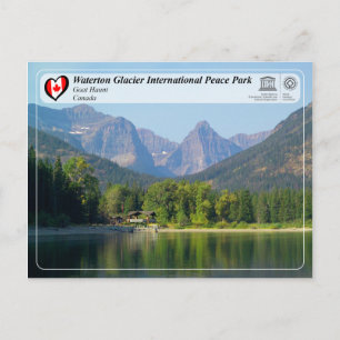 UNESCO - Waterton Glacier International Peace Park Briefkaart