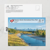 UNESCO - Waterton Glacier International Peace Park Briefkaart (Voorkant / Achterkant)