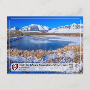 UNESCO - Waterton Glacier International Peace Park Briefkaart