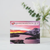 UNESCO - Waterton Glacier International Peace Park Briefkaart (Staand voorkant)