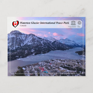 UNESCO - Waterton Glacier International Peace Park Briefkaart